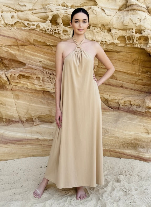 VESTIDO REGINA BEIGE