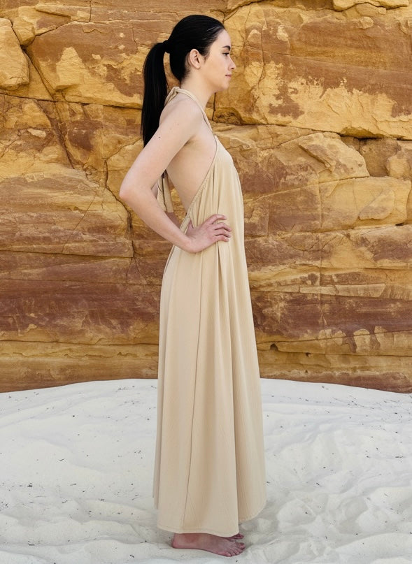 VESTIDO REGINA BEIGE