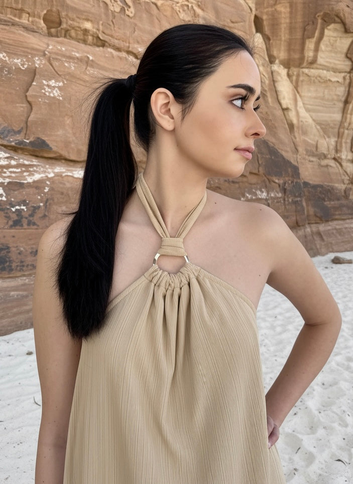VESTIDO REGINA BEIGE