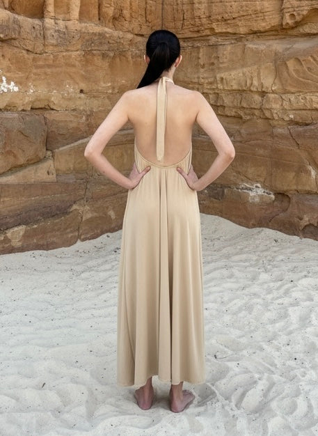 VESTIDO REGINA BEIGE