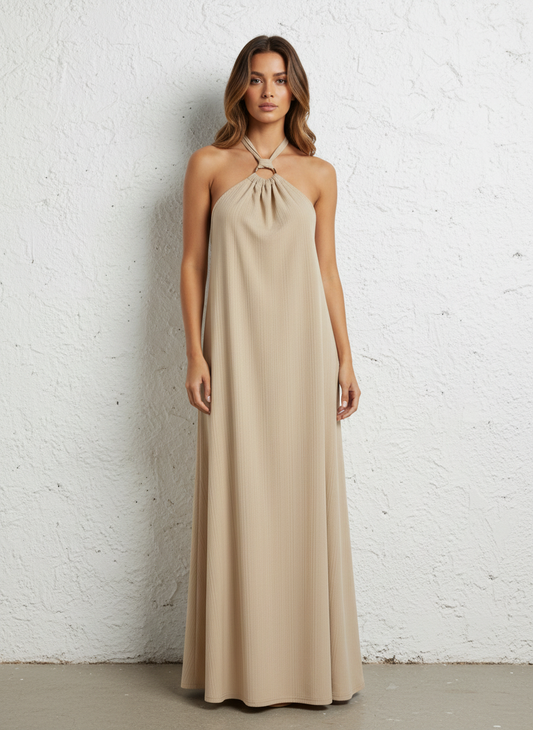 VESTIDO REGINA BEIGE